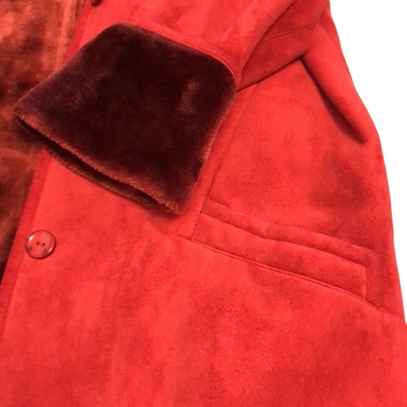 NEW🌹 Red Suede Coat - Picture 5 of 8